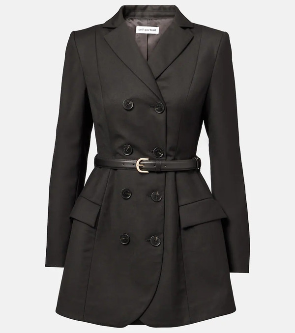  Self-portrait Self-portrait Belted Blazer Dress 