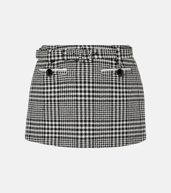  Self-portrait Self-portrait Belted Houndstooth Skort 