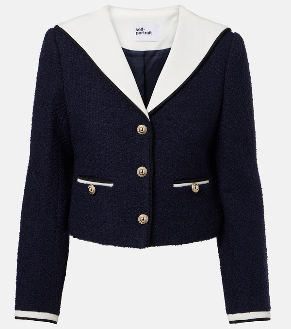  Self-portrait Self-portrait Boucle Jacket 