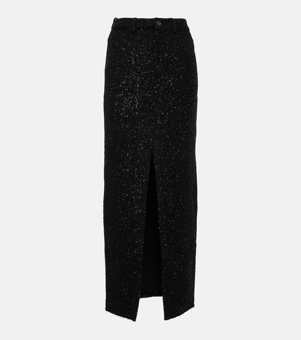  Self-portrait Self-portrait Boucle Maxi Skirt 