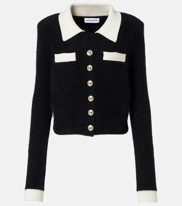  Self-portrait Self-portrait Cropped Cardigan 