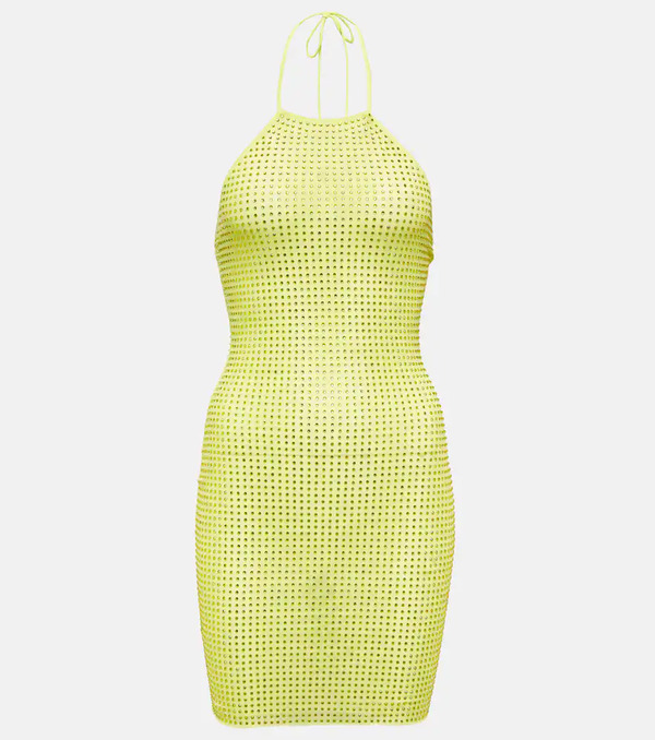  Self-portrait Self-portrait Crystal-embellished Minidress 