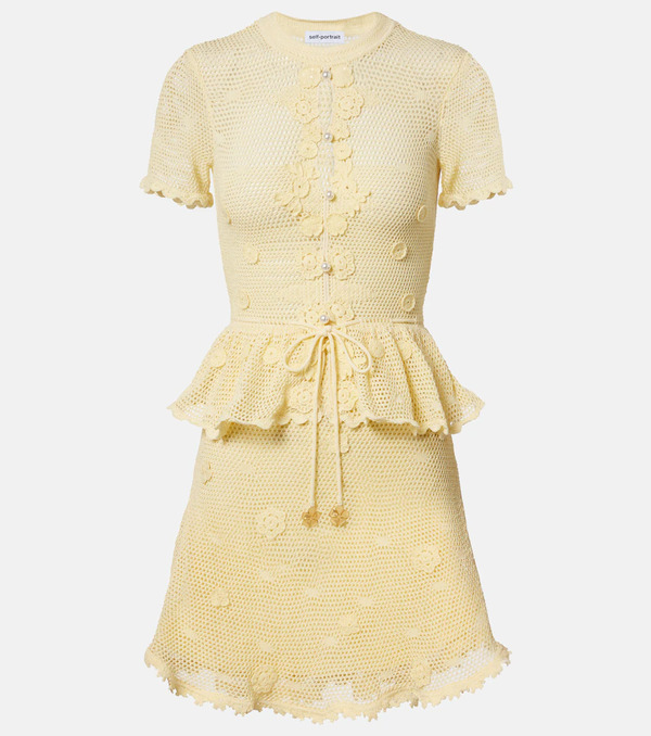  Self-portrait Self-portrait Embellished Minidress 