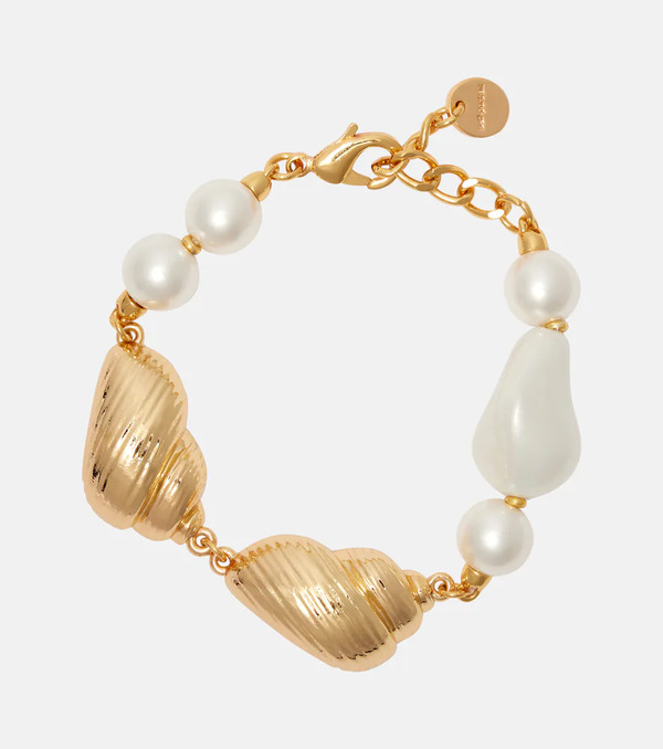  Self-portrait Self-portrait Faux Pearl-embellished Bracelet 