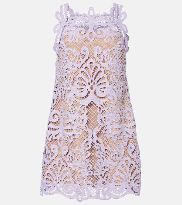  Self-portrait Self-portrait Guipure Lace Minidress 