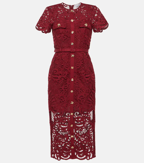  Self-portrait Self-portrait Lace Midi Dress 