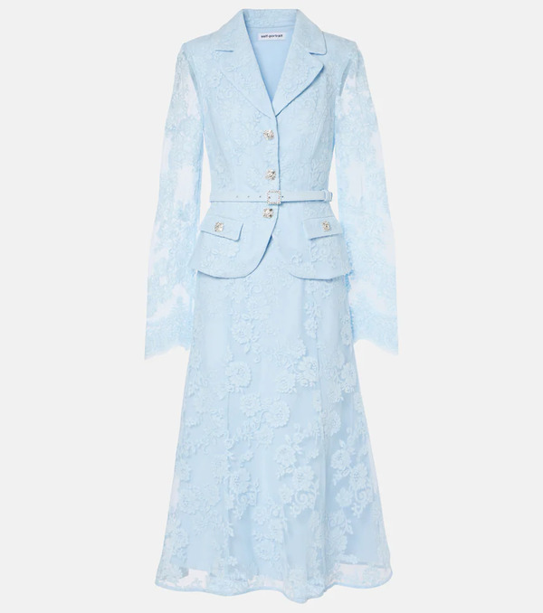  Self-portrait Self-portrait Lace Midi Dress 