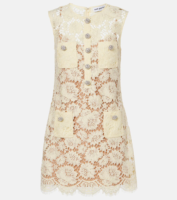  Self-portrait Self-portrait Lace Minidress 