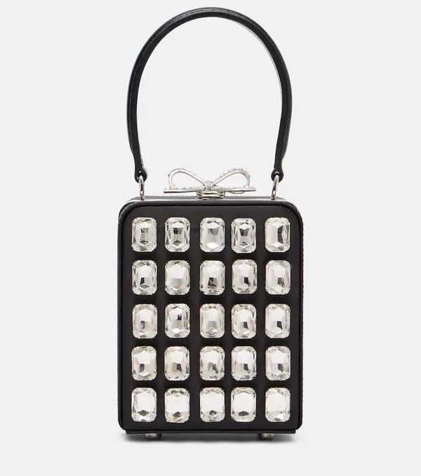  Self-portrait Self-portrait Micro Crystal-embellished Box Bag 