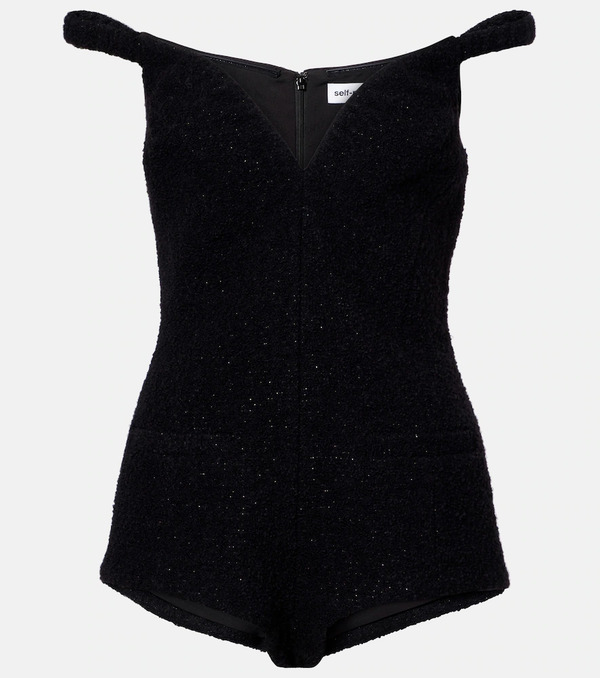  Self-portrait Self-portrait Off-shoulder Romper 