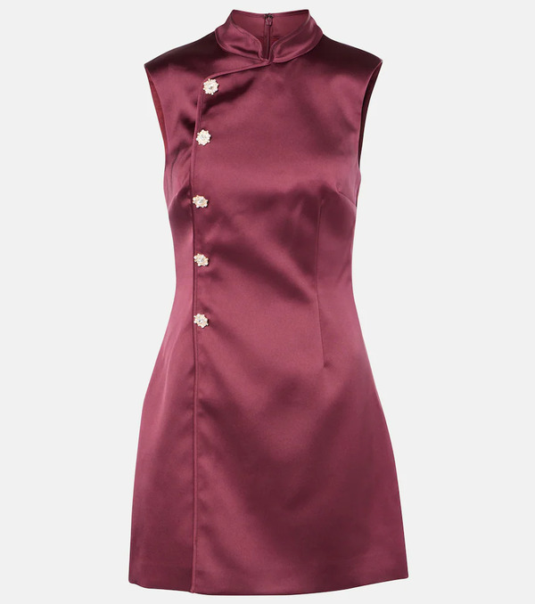  Self-portrait Self-portrait Satin Minidress 