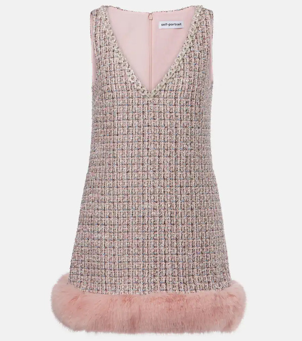  Self-portrait Self-portrait Sequined Minidress 