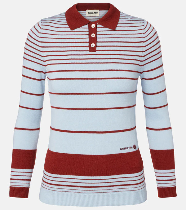 Shushu/tong Shushu/tong Striped Polo Sweater 