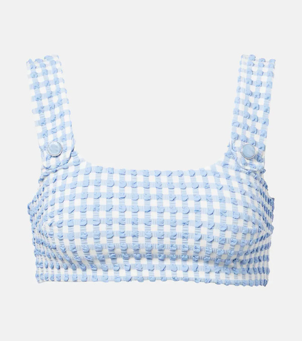  Simkhai Simkhai Ainsley Gingham Bikini Top 