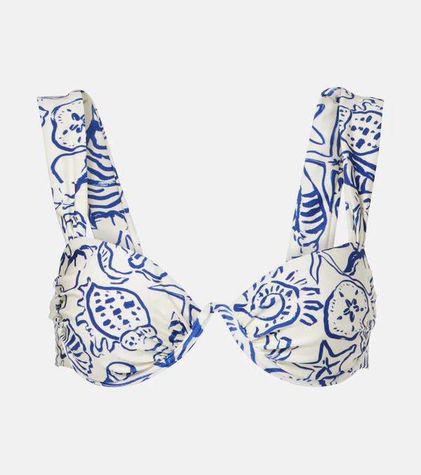  Simkhai Simkhai Anniston Printed Bikini Top 