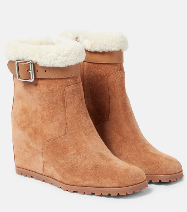 Simkhai Simkhai Avery Suede Wedge Ankle Boots 