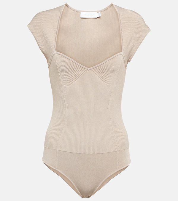  Simkhai Simkhai Barbara Ribbed-knit Bodysuit 