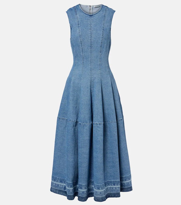  Simkhai Simkhai Bowen Denim Maxi Dress 
