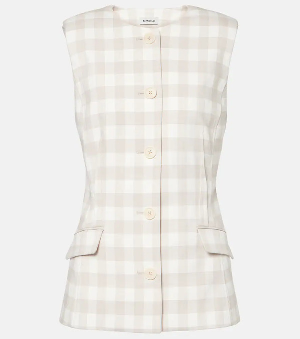  Simkhai Simkhai Calliope Gingham Vest 