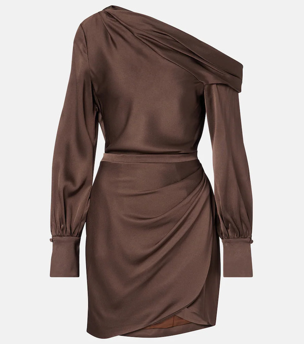  Simkhai Simkhai Cameron Draped One-shoulder Minidress 