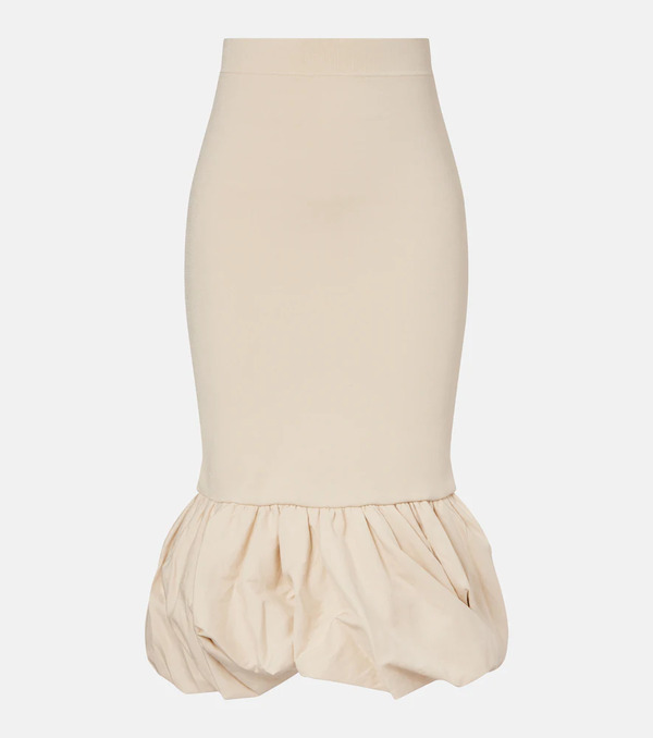  Simkhai Simkhai Camille Ruffled Linen-blend Midi Skirt 