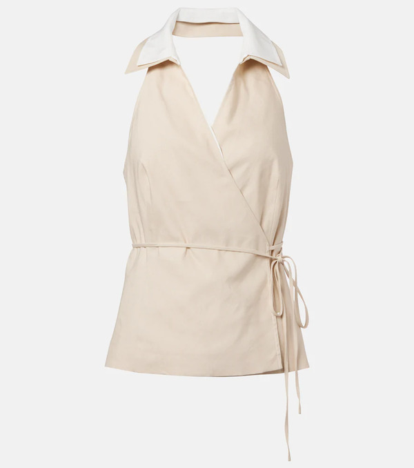  Simkhai Simkhai Campbell Linen Top 