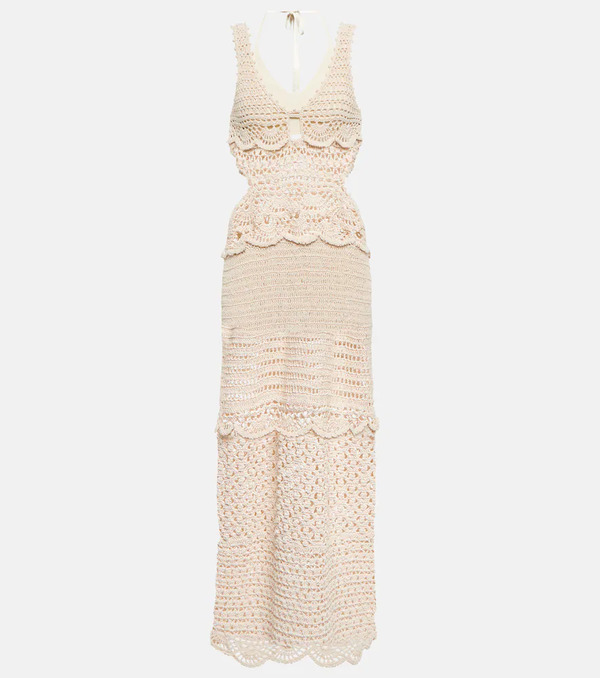  Simkhai Simkhai Cory Crocheted Cotton-blend Midi Dress 