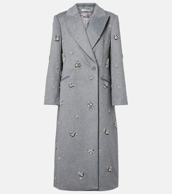  Simkhai Simkhai Gianni Embellished Wool-blend Coat 