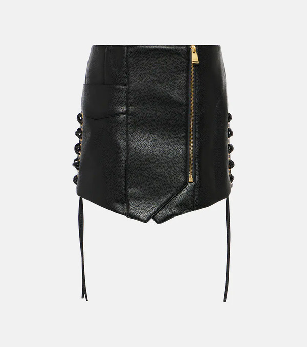  Simkhai Simkhai Leather Miniskirt 