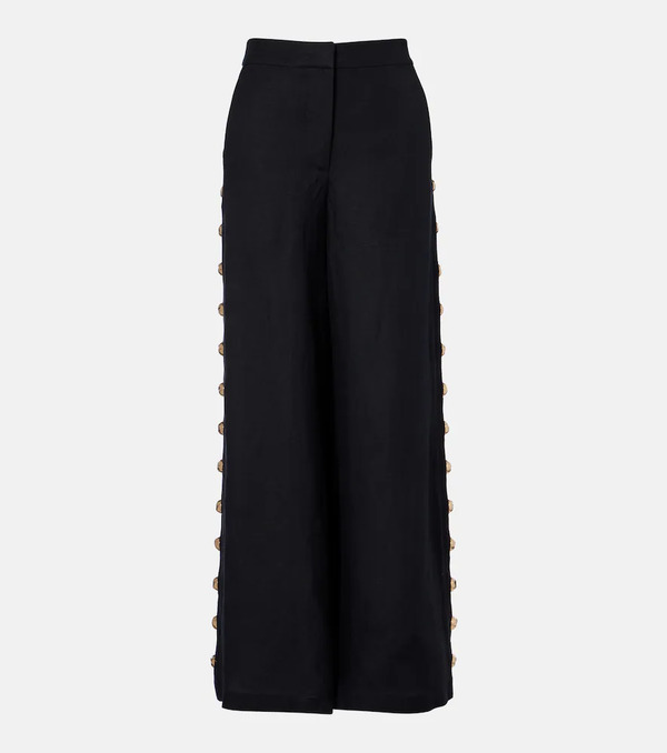  Simkhai Simkhai Linen-blend Wide-leg Pants 