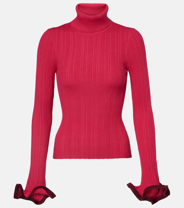  Simkhai Simkhai Lola Ruffled Turtleneck Sweater 