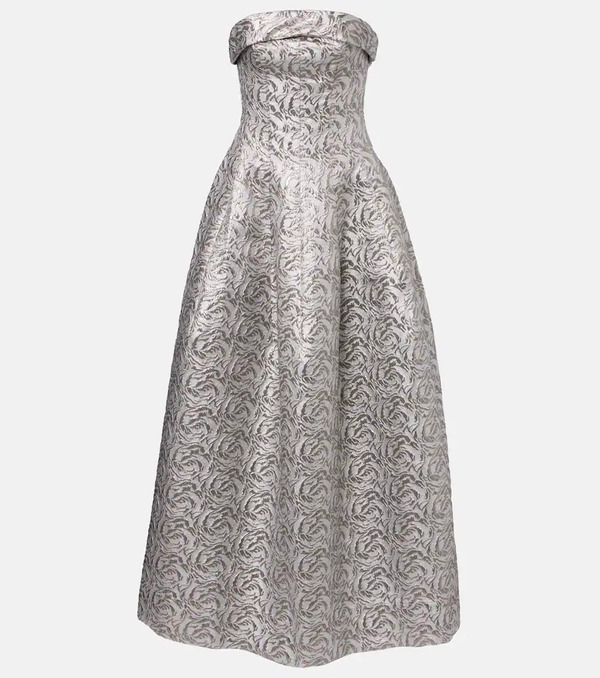  Simkhai Simkhai Metallic-effect Bustier Gown 