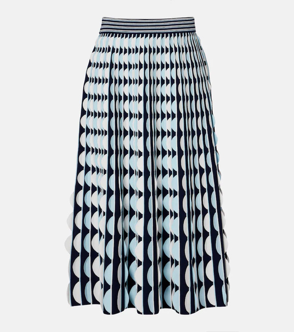  Simkhai Simkhai Micah Knitted Scalloped Midi Skirt 