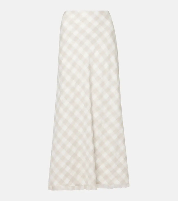  Simkhai Simkhai Noelle Checked Maxi Skirt 