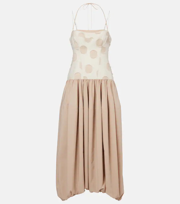  Simkhai Simkhai Pfeiffer Polka-dot Midi Dress 