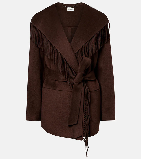  Simkhai Simkhai Rowen Fringed Wool-blend Jacket 