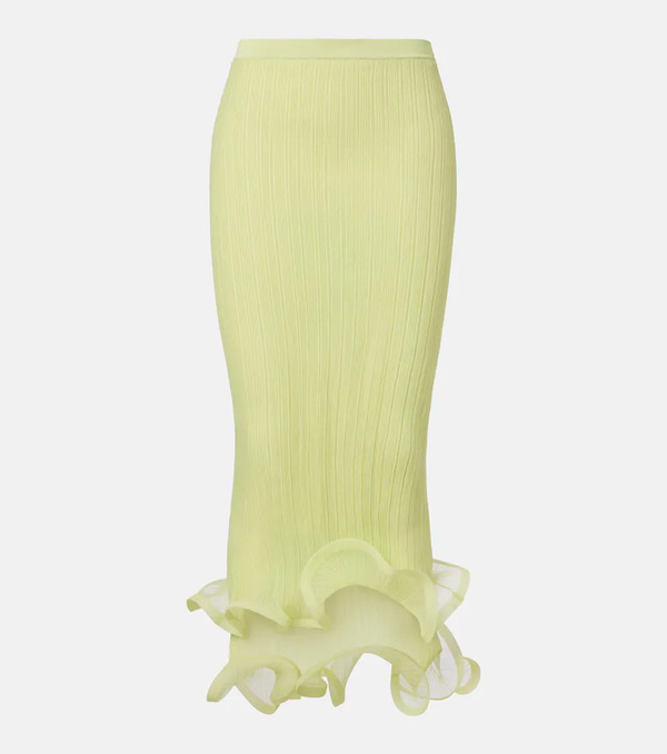  Simkhai Simkhai Ruffled Midi Skirt 