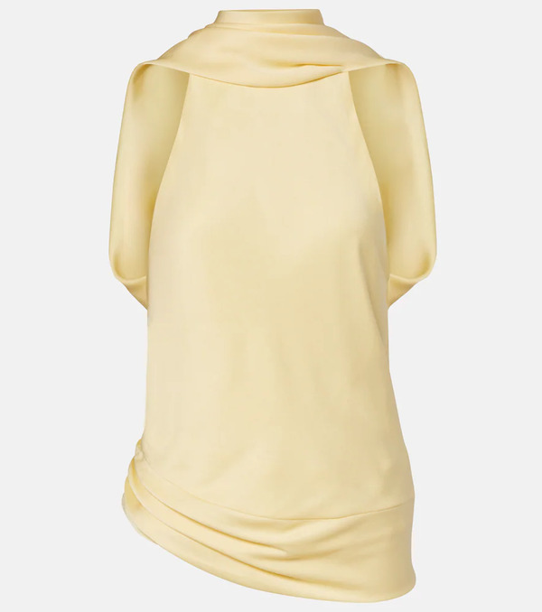  Simkhai Simkhai Samira Caped Satin Top 