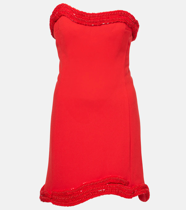  Simkhai Simkhai Saskia Strapless Crepe Minidress 