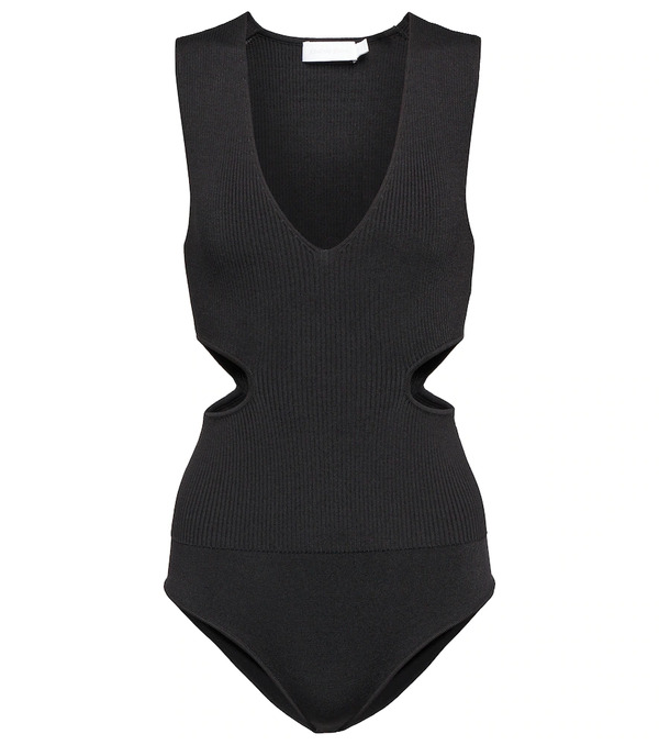  Simkhai Simkhai Shelbi Ribbed-knit Bodysuit 