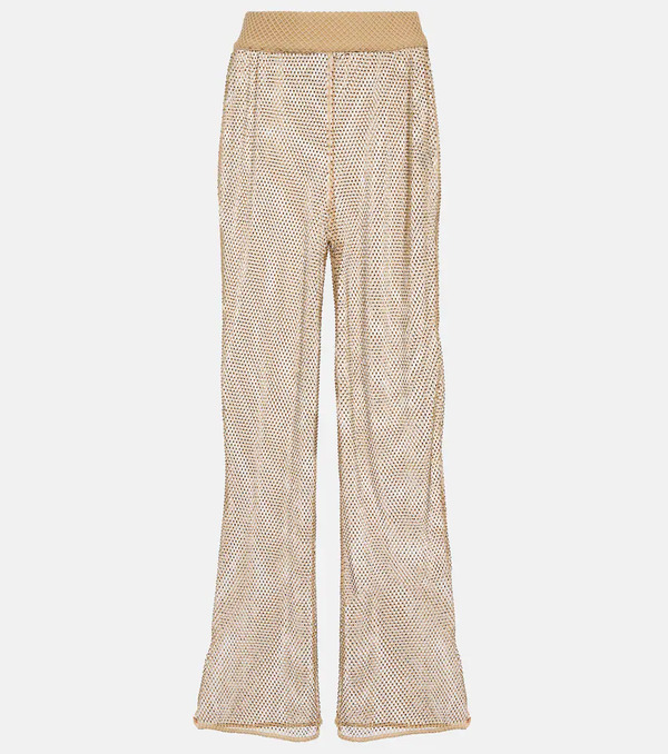  Simkhai Simkhai Sullivan Crystal-embellished Mesh Pants 