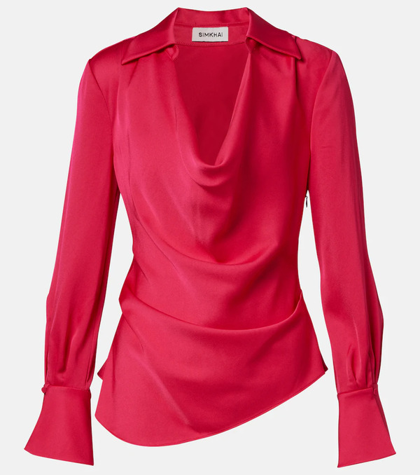  Simkhai Simkhai Symone Satin Top 