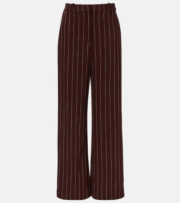  Simkhai Simkhai Tavar Pinstripe Wide-leg Pants 