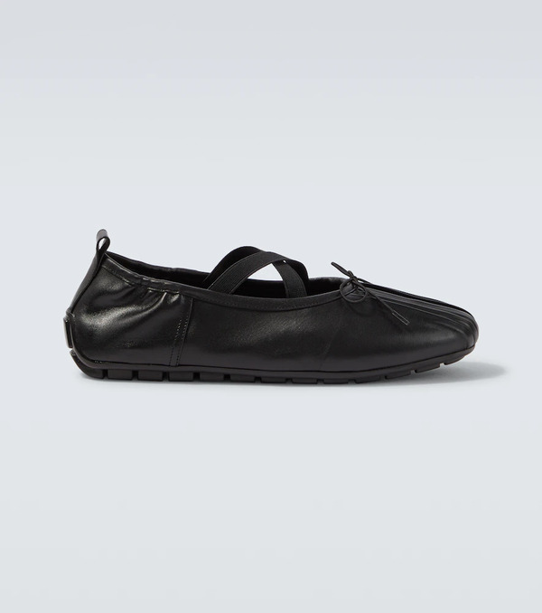  Simone Rocha Simone Rocha Ballerina Grip Leather Flats 