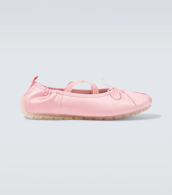  Simone Rocha Simone Rocha Ballerina Grip Pleated Ballet Flats 
