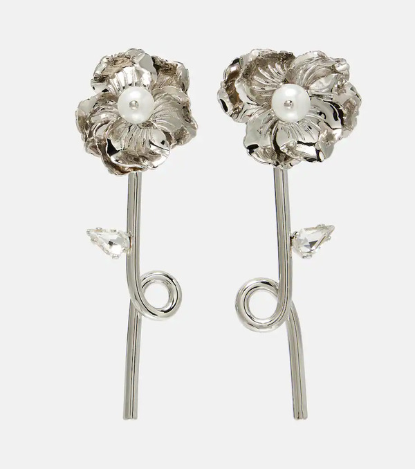 Simone Rocha Simone Rocha Crystal-embellished Faux Pearl Earrings 