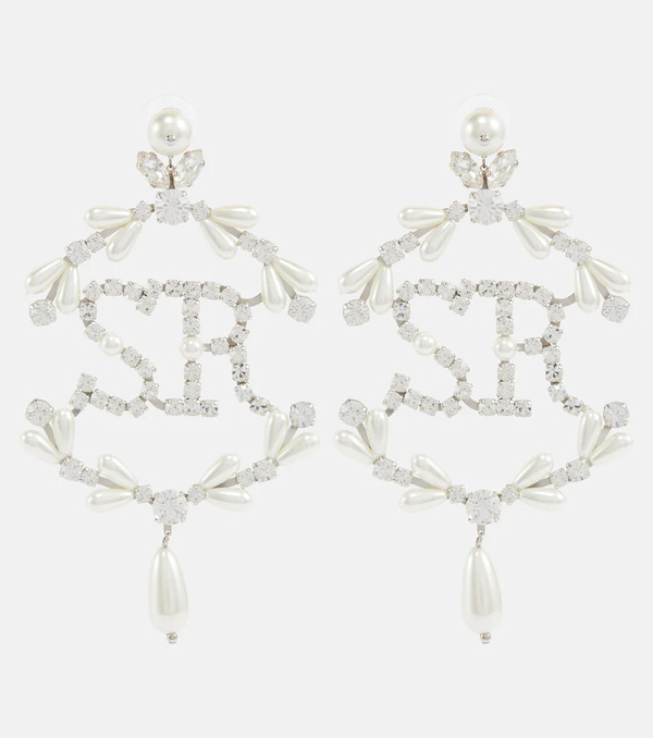  Simone Rocha Simone Rocha Crystal-embellished Pearl Earrings 