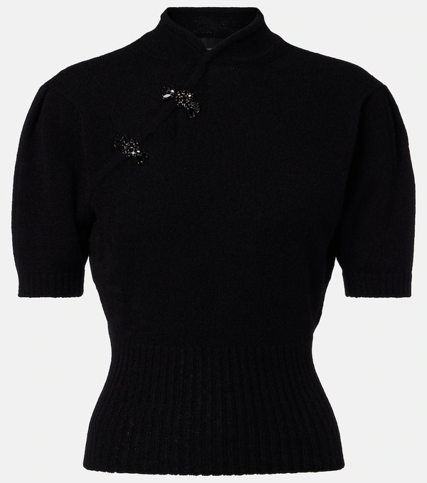  Simone Rocha Simone Rocha Embellished Cashmere Sweater 