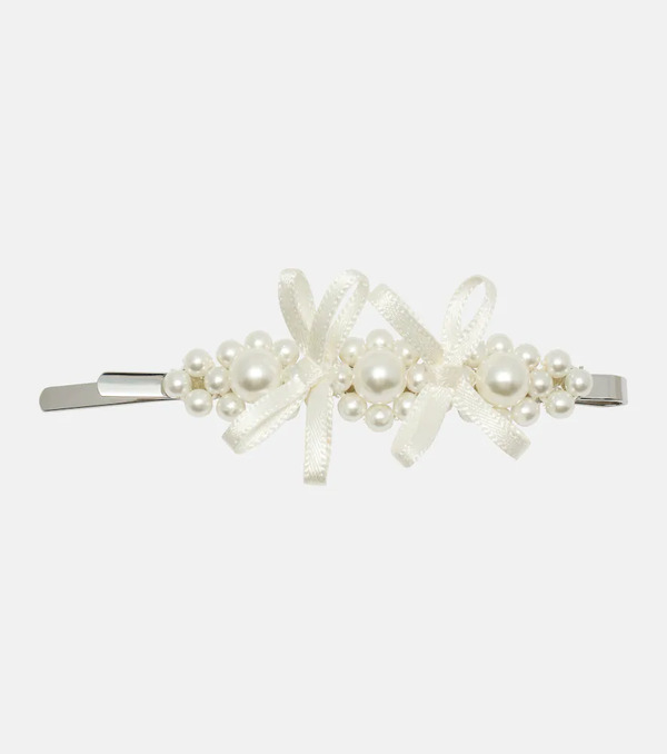  Simone Rocha Simone Rocha Faux Pearl-embellished Hair Clip 