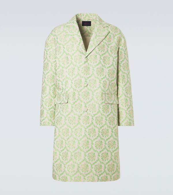  Simone Rocha Simone Rocha Floral Cotton-blend Jacquard Coat 